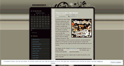 Desktop Screenshot of missmissery.wordpress.com