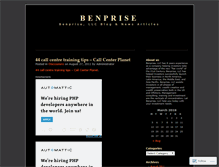 Tablet Screenshot of benprise.wordpress.com