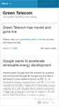Mobile Screenshot of greentelecom.wordpress.com