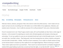 Tablet Screenshot of crampedwriting.wordpress.com