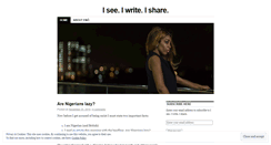 Desktop Screenshot of iseeiwriteishare.wordpress.com