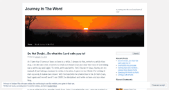 Desktop Screenshot of journeyinword.wordpress.com