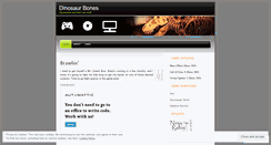 Desktop Screenshot of dinosaurbones.wordpress.com