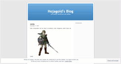 Desktop Screenshot of hojagold.wordpress.com