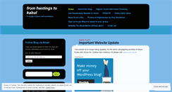 Desktop Screenshot of fromhastingstokabul.wordpress.com