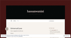 Desktop Screenshot of hassanwanini.wordpress.com