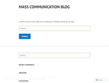 Tablet Screenshot of masscommpk.wordpress.com