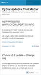 Mobile Screenshot of cydiaupdates.wordpress.com