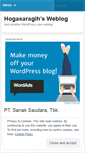 Mobile Screenshot of hogasaragih.wordpress.com