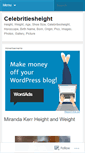 Mobile Screenshot of celebritiesheight.wordpress.com