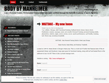 Tablet Screenshot of bodybymanheimer.wordpress.com