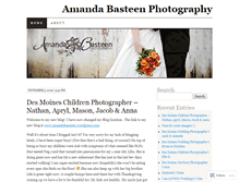 Tablet Screenshot of amandabasteen.wordpress.com