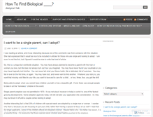 Tablet Screenshot of howtofindbiological.wordpress.com