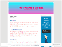 Tablet Screenshot of freiendship.wordpress.com