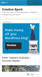 Mobile Screenshot of creativespark.wordpress.com