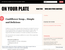 Tablet Screenshot of onyourplatecatering.wordpress.com