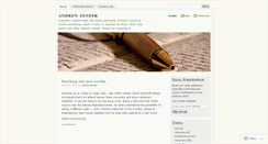 Desktop Screenshot of andrewzender.wordpress.com