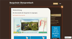 Desktop Screenshot of burgschuleobergrombach.wordpress.com