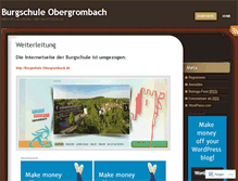 Tablet Screenshot of burgschuleobergrombach.wordpress.com