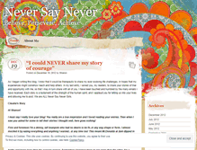 Tablet Screenshot of neversaynevergirl.wordpress.com