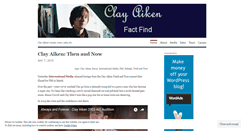 Desktop Screenshot of findclayfacts.wordpress.com