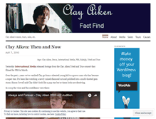 Tablet Screenshot of findclayfacts.wordpress.com