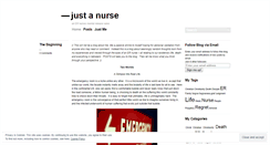 Desktop Screenshot of justanurse.wordpress.com