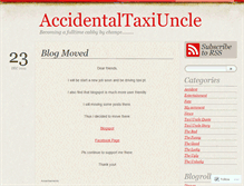 Tablet Screenshot of accidentaltaxiuncle.wordpress.com