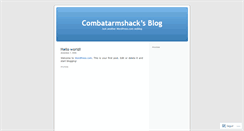 Desktop Screenshot of combatarmshack.wordpress.com