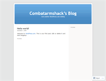 Tablet Screenshot of combatarmshack.wordpress.com