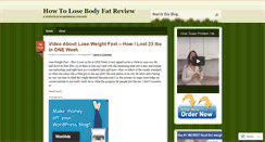 Desktop Screenshot of buylosebodyfatscam.wordpress.com