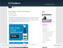 Tablet Screenshot of entinament.wordpress.com