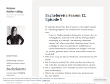 Tablet Screenshot of kristenkohler.wordpress.com