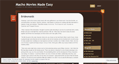 Desktop Screenshot of machomoviesmadeeasy.wordpress.com