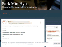 Tablet Screenshot of minhyopark.wordpress.com