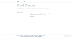 Desktop Screenshot of pdarcey.wordpress.com