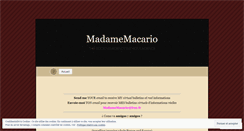 Desktop Screenshot of madamemacario.wordpress.com