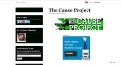 Desktop Screenshot of causeproject.wordpress.com