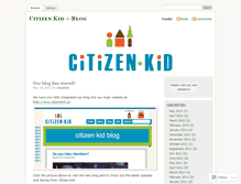 Tablet Screenshot of citizenkid.wordpress.com