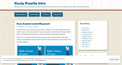 Desktop Screenshot of gosippemilu.wordpress.com