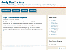 Tablet Screenshot of gosippemilu.wordpress.com
