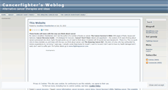 Desktop Screenshot of cancerfighter.wordpress.com