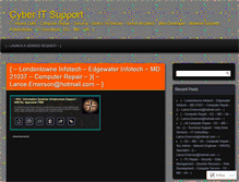 Tablet Screenshot of cyberitsupport.wordpress.com