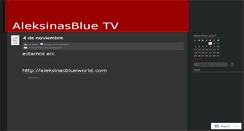 Desktop Screenshot of aleksinastv.wordpress.com