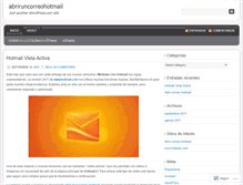 Tablet Screenshot of abriruncorreohotmail.wordpress.com