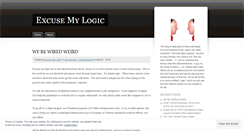 Desktop Screenshot of excusemylogic.wordpress.com