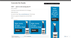 Desktop Screenshot of concretethestudio.wordpress.com