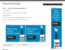 Tablet Screenshot of concretethestudio.wordpress.com