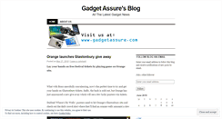 Desktop Screenshot of gadgetassure.wordpress.com