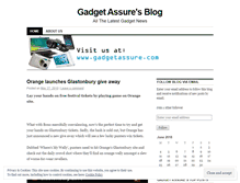 Tablet Screenshot of gadgetassure.wordpress.com